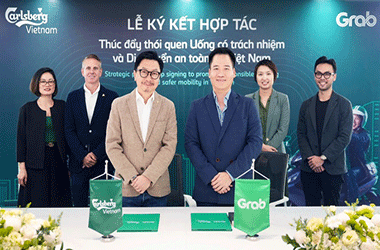 Carlsberg cùng Grab thúc đẩy thói quen uống có trách nhiệm, di chuyển an toàn