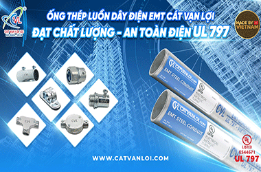 Ống thép EMT Cát Vạn Lợi chuẩn ANSI C80.3
