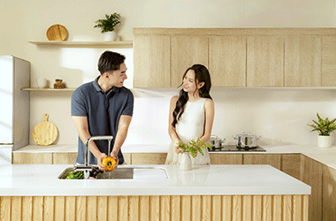 Chậu rửa bát phong cách Nhật Tari Smooth Series