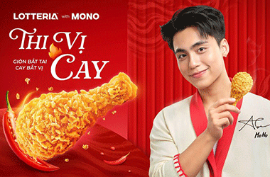 Lotteria bắt tay MONO trong chiến dịch mới ra mắt Gà giòn vị cay