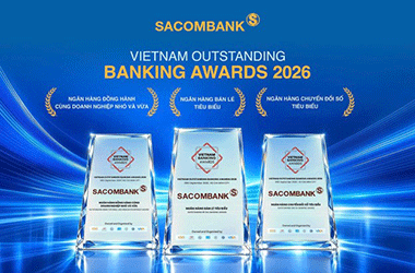 SACOMBANK nhận ba danh hiệu về bán lẻ, chuyển đổi số và hỗ trợ doanh nghiệp