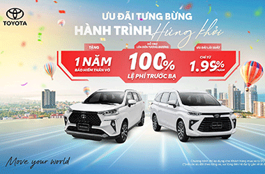 Veloz Cross khuyến mại đến 100% thuế trước bạ và 1 năm bảo hiểm