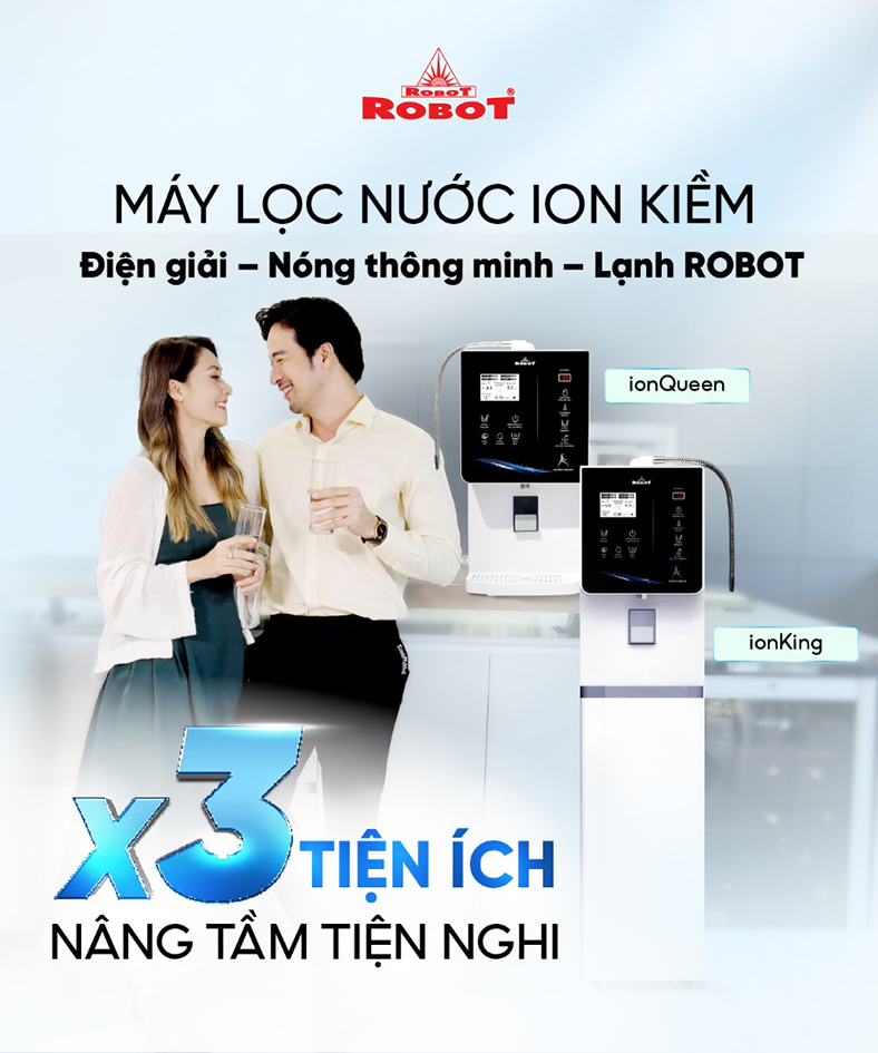 Những tiện ích của máy lọc nước điện giải - nóng thông minh - lạnh ROBOT