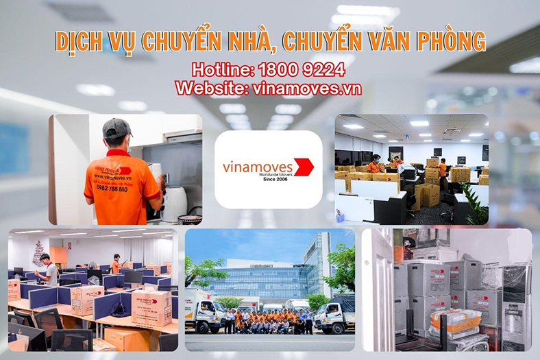 Chuyển nhà, chuyển văn phòng tiện lợi với Vinamoves