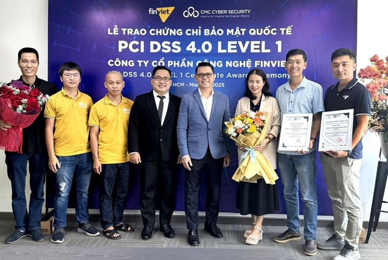 Finviet nhận chứng chỉ bảo mật quốc tế PCI DSS Level 1