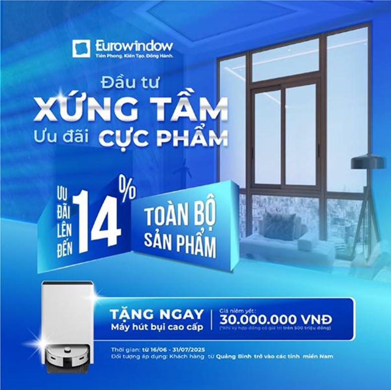 Ưu đãi tháng 7 dành cho khách hàng mua cửa Eurowindow