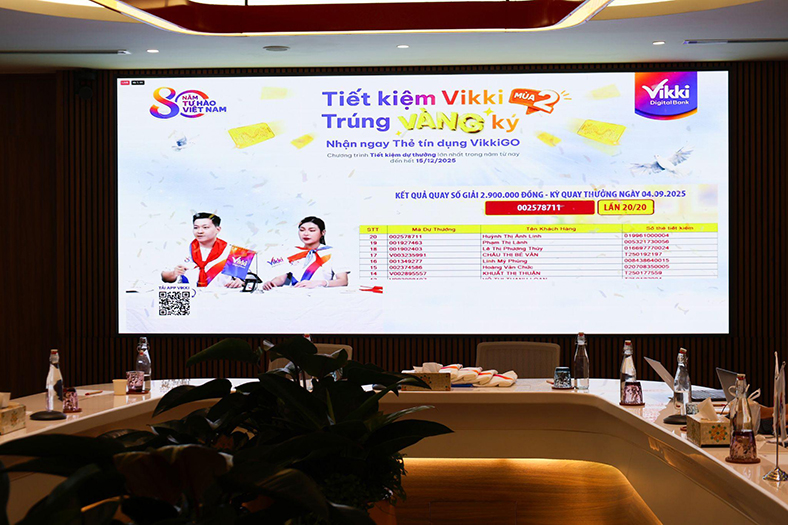 'Tiết kiệm Vikki Trúng VÀNG Ký' với 29 phần quà giá trị