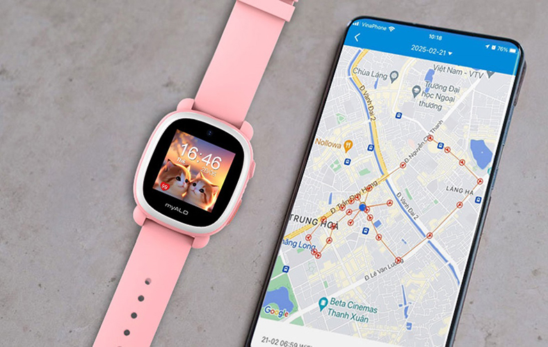 Đồng hồ trẻ em có gọi video, định vị GPS, xem thời khóa biểu