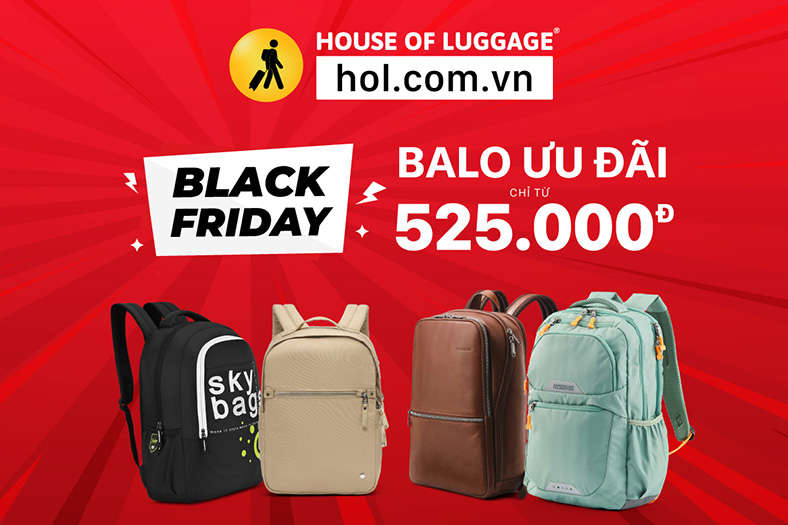 Săn vali hiệu giảm giá 50% dịp Black Friday tại House Of Luggage