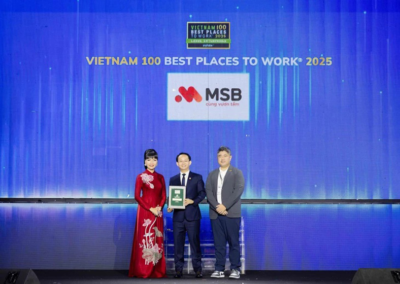 MSB vào Top 100 Nơi làm việc tốt nhất Việt Nam