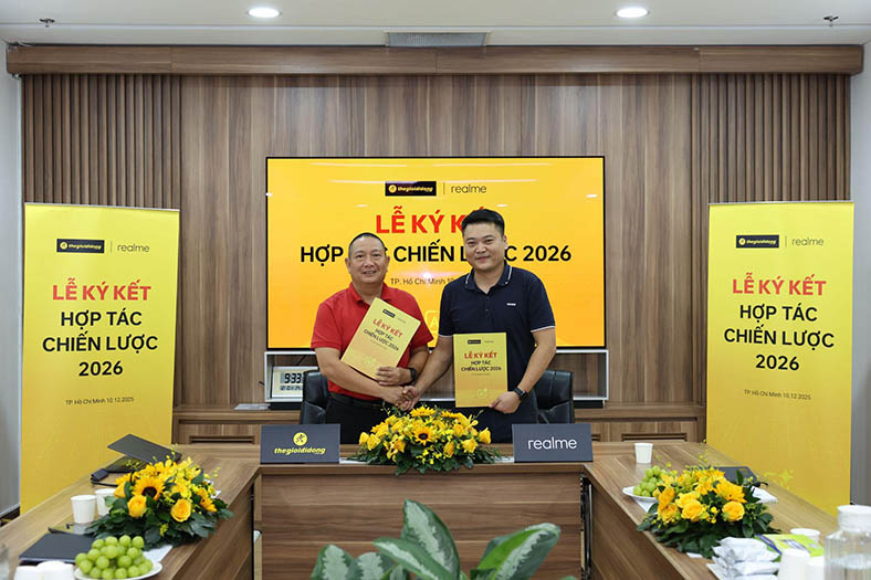 realme và Thế Giới Di Động ký kết hợp tác chiến lược 2026