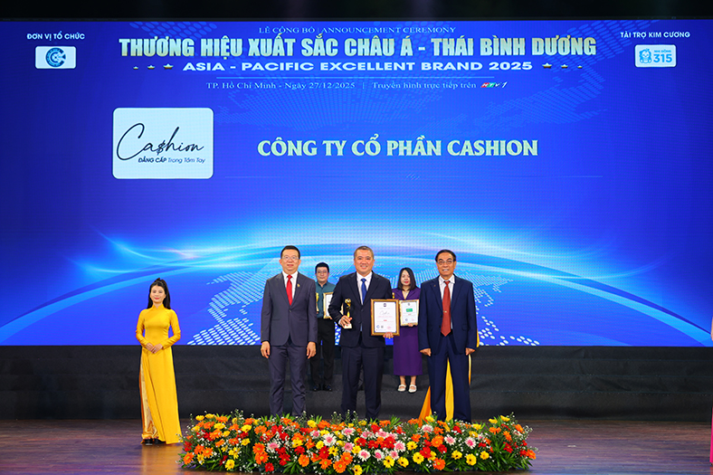 Cashion vào Top 10 Thương hiệu xuất sắc Châu Á - Thái Bình Dương 2025