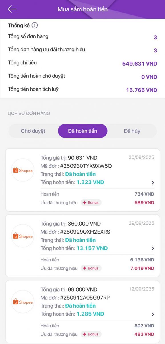 Tận dụng mua sắm hoàn tiền vào công cuộc chốt đơn online