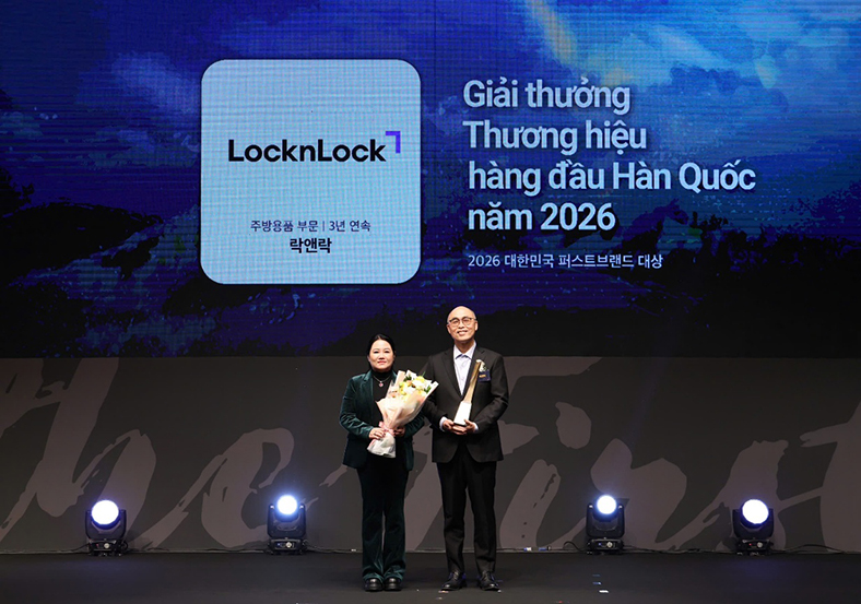 LocknLock lập cú đúp tại Giải thưởng 'Thương hiệu hàng đầu Hàn Quốc năm 2026'