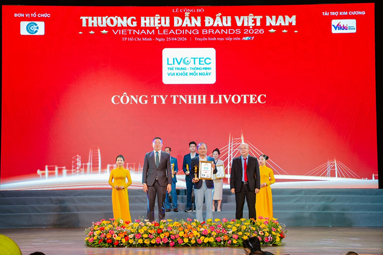 Livotec vào top 10 Thương hiệu Dẫn đầu Việt Nam 2026