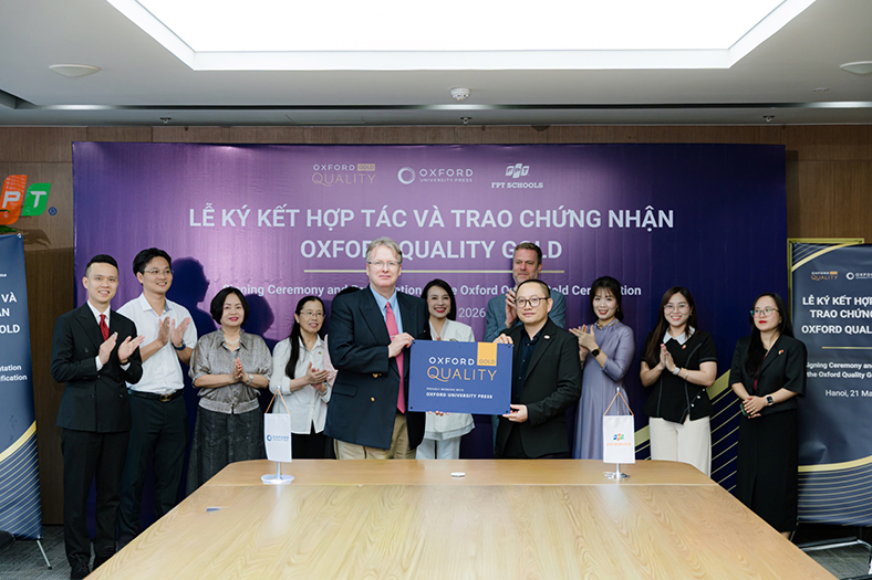 Hệ thống Trường Phổ thông FPT đạt chứng nhận Oxford Quality Gold