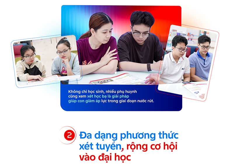 XÉT HỌC BẠ VÀO UEF - Giảm áp lực vào đại học