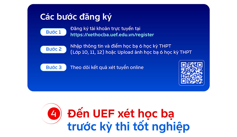 XÉT HỌC BẠ VÀO UEF - Giảm áp lực vào đại học