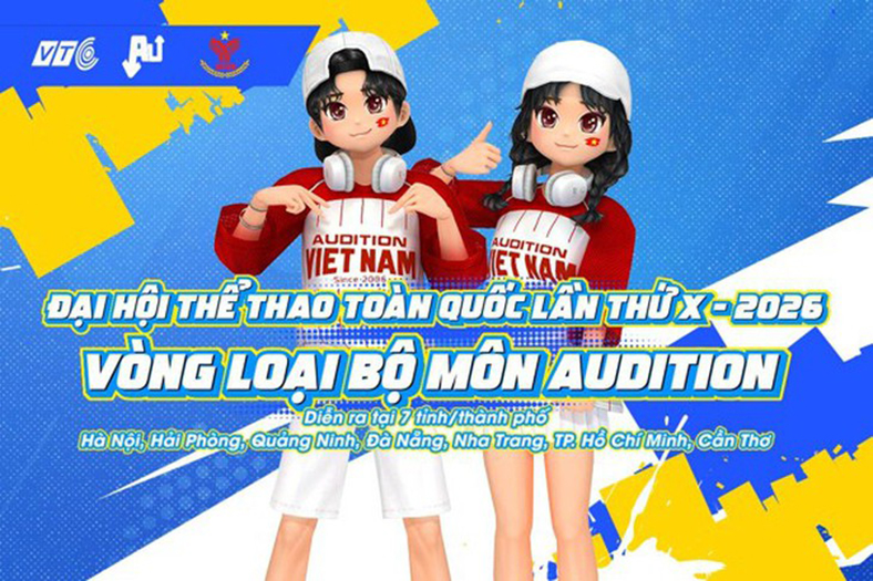Audition chính thức ghi danh tại Đại hội Thể thao Toàn quốc lần thứ X