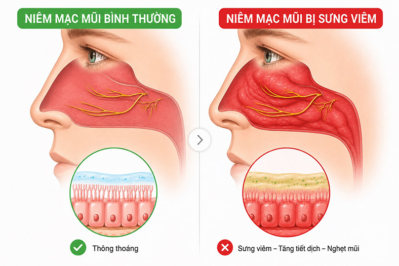 Những lợi ích của nước muối ưu trương đối với các bệnh lý về mũi