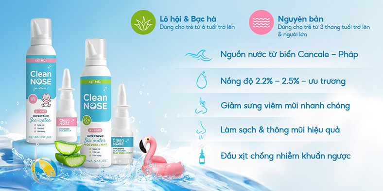 Những lợi ích của nước muối ưu trương đối với các bệnh lý về mũi