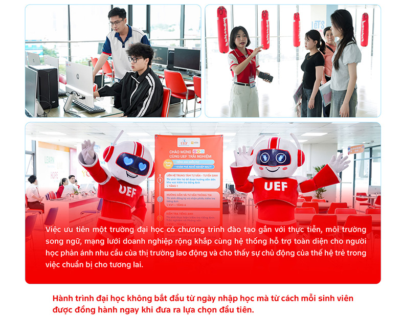 Chọn Ngành học đa dạng, đón đầu xu thế với UEF