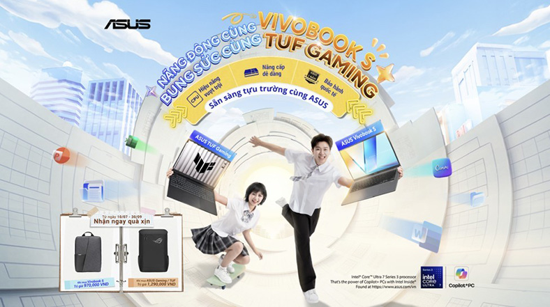 Mùa mua sắm tựu trường khác biệt với laptop ASUS