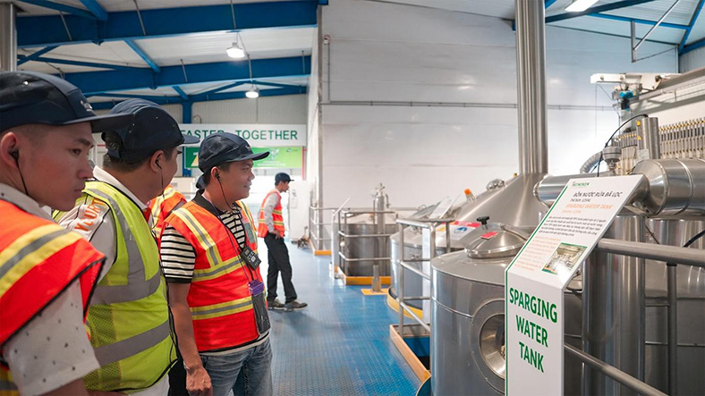 Đối tác trải nghiệm nhà máy Heineken Việt Nam tại Đà Nẵng