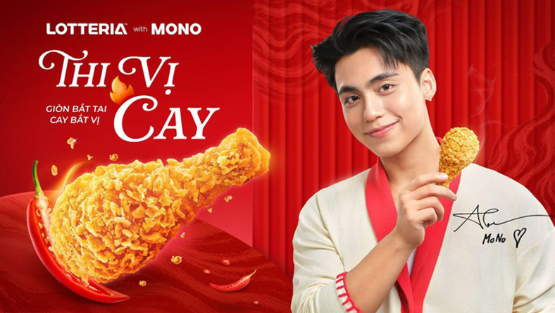 Lotteria bắt tay MONO trong chiến dịch mới ra mắt Gà giòn vị cay