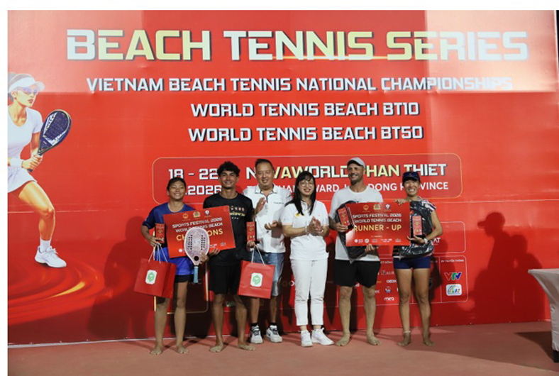 Chặng cuối của chuỗi giải Beach Tennis tại Sports Festival 2026