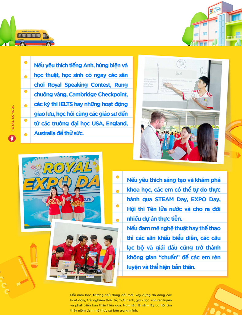Royal School: Bồi đắp nền tảng vững vàng để con tỏa sáng