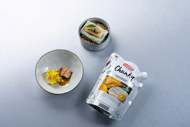 Các đầu bếp Top Chef sáng tạo món ăn bằng sản phẩm trái cây Andros Professional