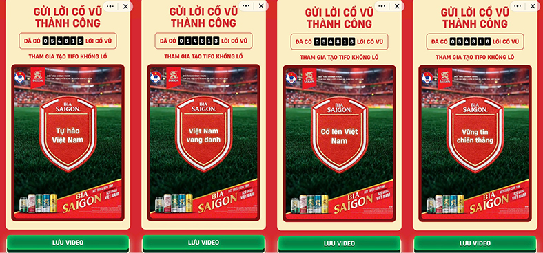Bia Saigon "Kết triệu con tim" cùng người hâm mộ bóng đá Việt Nam