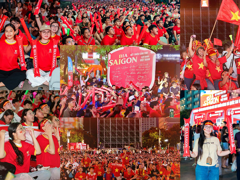Bia Saigon "Kết triệu con tim" cùng người hâm mộ bóng đá Việt Nam