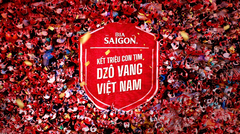 Bia Saigon "Kết triệu con tim" cùng người hâm mộ bóng đá Việt Nam