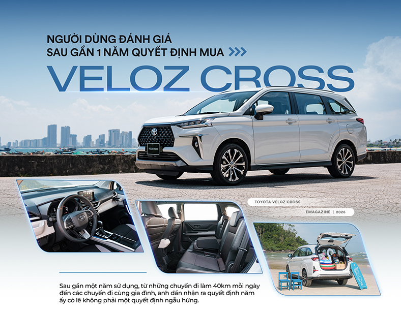 Người dùng đánh giá sau gần 1 năm quyết định mua Veloz Cross