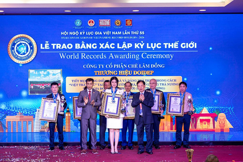 DOIDEP đón nhận hai kỷ lục thế giới từ Liên minh Kỷ lục Thế giới