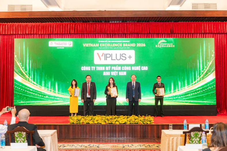 VIPLUS+ vinh dự vào TOP 10 Thương Hiệu Xuất Sắc Việt Nam 2026