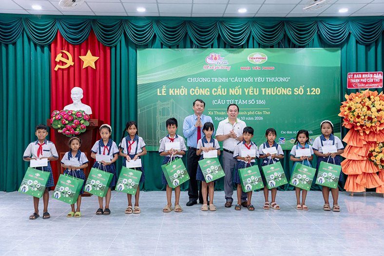 Nhựa Tiền Phong khởi công Cầu nối yêu thương số 120 tại Cần Thơ