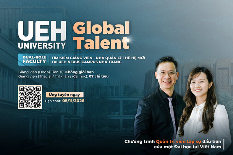 Cơ hội trở thành giảng viên kiêm nhà quản lý tại UEH Nexus Campus Nha Trang