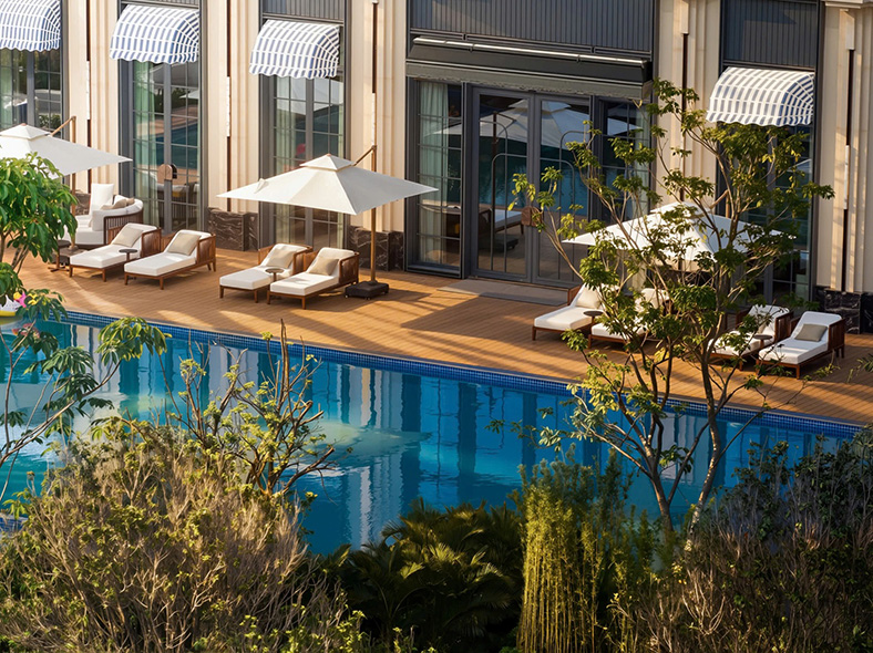 AN Garden kết hợp kiến trúc thông tầng kép và không gian xanh tại ANmaison