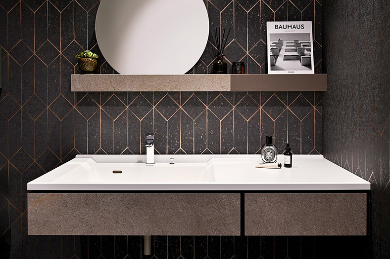 Giải pháp lavabo liền khối cho gia đình nhiều thế hệ