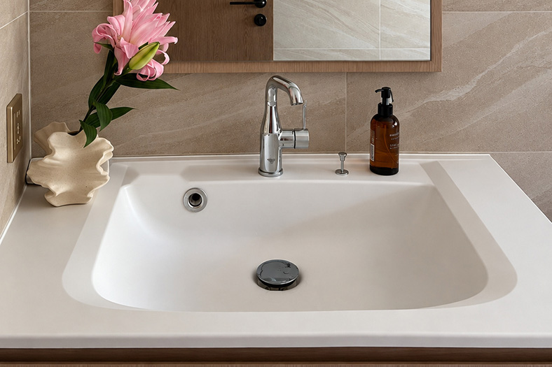 Giải pháp lavabo liền khối cho gia đình nhiều thế hệ