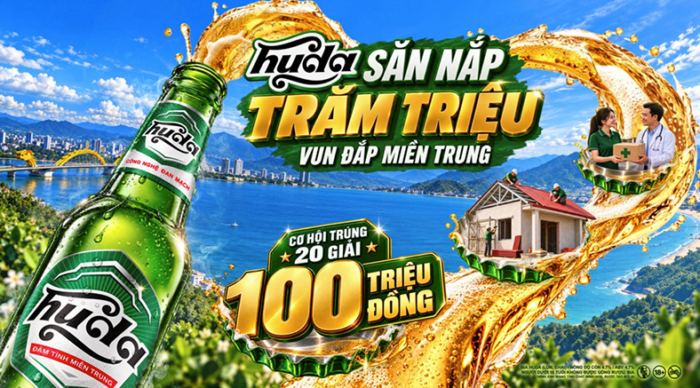 Huda kết nối niềm vui trúng thưởng với hoạt động vì cộng đồng ở miền Trung