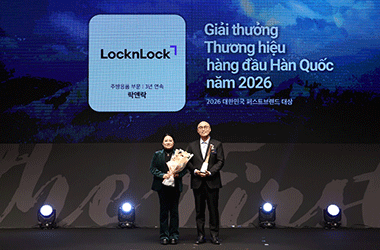 LocknLock lập cú đúp tại Giải thưởng 'Thương hiệu hàng đầu Hàn Quốc năm 2026'