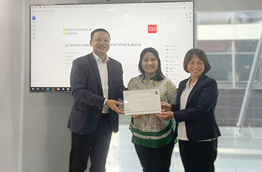 ABBANK được vinh danh Chất lượng thanh toán quốc tế xuất sắc