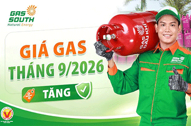 Giá gas tháng 9 tiếp tục điều chỉnh tăng theo thị trường thế giới