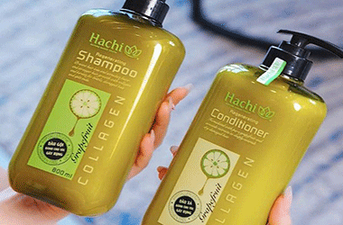 Chăm sóc tóc gãy rụng với bộ đôi dầu gội - xả bưởi bơ Hachi Regenerating