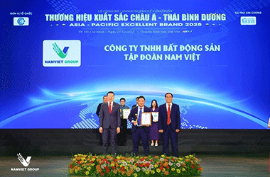 Nam Việt Group đạt Top 10 Nhà môi giới Bất động sản Xuất sắc 2025