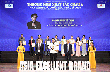Công ty TNHH Truyền thông TTV nhận giải Thương hiệu xuất sắc Châu Á 2026